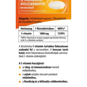 BioCo Csipkebogyós RETARD C-vitamin 1000mg családi csomag - 100db - Image 2 BioCo Csipkebogyós RETARD C-vitamin 1000mg családi csomag - 100db - Image 2