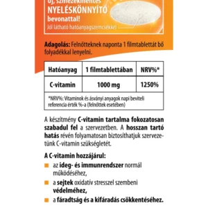 BioCo Csipkebogyós RETARD C-vitamin 1000mg tabletta - 60db - Image 2 BioCo Csipkebogyós RETARD C-vitamin 1000mg tabletta - 60db - Image 2
