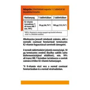BioCo K2-vitamin tabletta - 90db - Image 2 BioCo K2-vitamin tabletta - 90db - Image 2