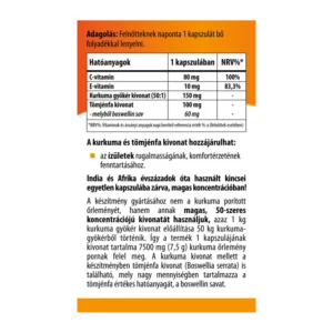 BioCo Kurkuma kivonat 7500 Tömjénfa kivonattal tabletta - 60db - Image 2 BioCo Kurkuma kivonat 7500 Tömjénfa kivonattal tabletta - 60db - Image 2