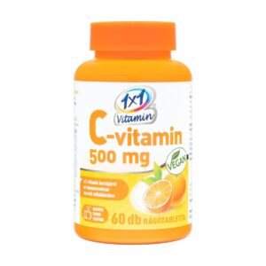 1x1 Vitamin C-vitamin 500 mg narancs ízű rágótabletta - 60db