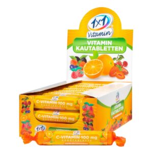1x1 Vitamin C-vitamin narancsos szőlőcukor rágótabletta - 17db