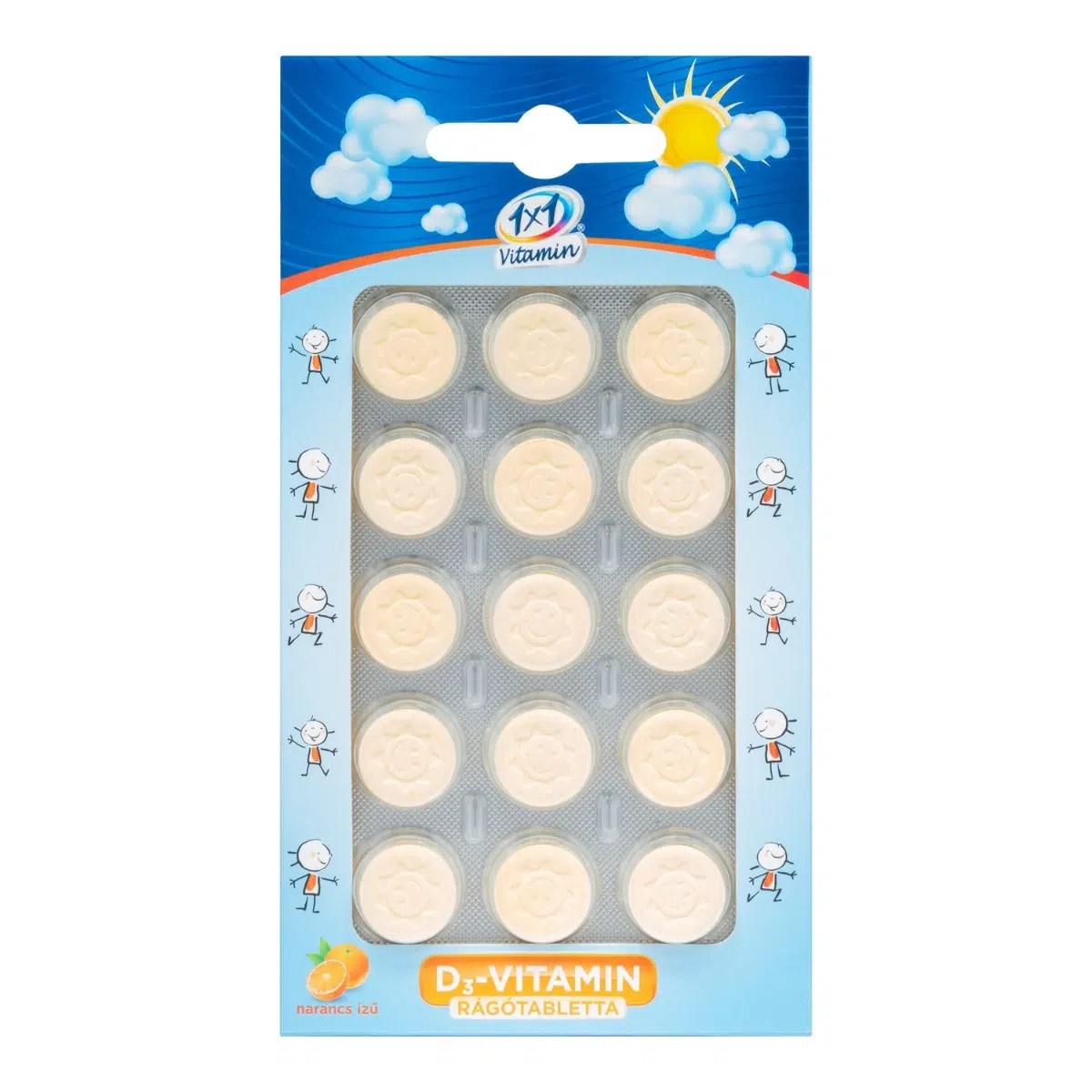 1x1 Vitamin D3-vitamin 400 NE rágótabletta napocska - 15db 1x1 Vitamin D3-vitamin 400 NE rágótabletta napocska - 15db
