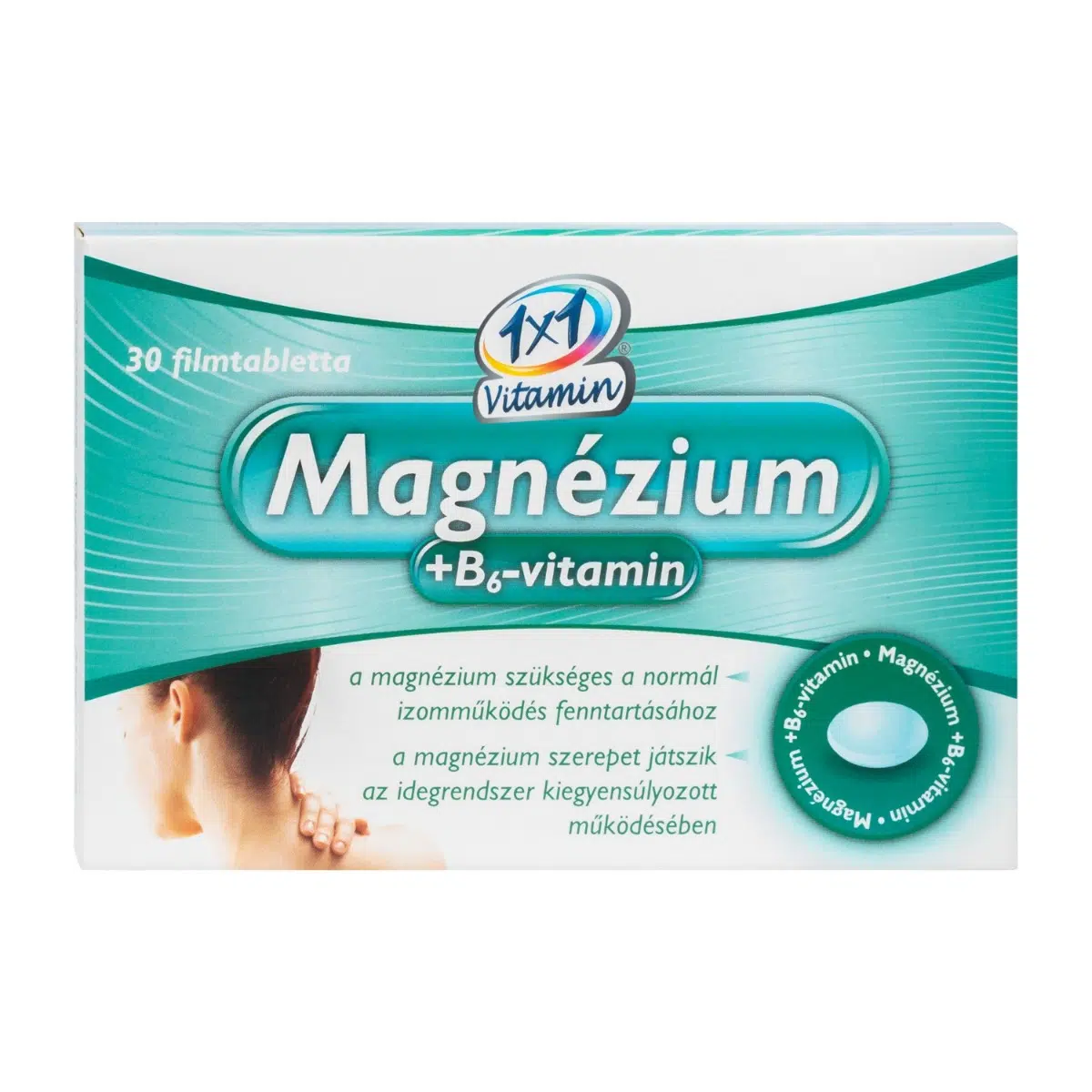 1x1 Vitamin magnézium + B6-vitamin filmtabletta - 30db 1x1 Vitamin magnézium + B6-vitamin filmtabletta - 30db