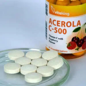 Vitaking Acerola C-500 málnás rágótabletta - 40 db Vitaking Acerola C-500 málnás rágótabletta - 40 db