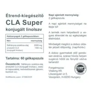 Vitaking CLA Super gélkapszula - 60 db - Image 2 Vitaking CLA Super gélkapszula - 60 db - Image 2