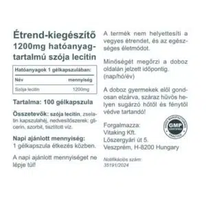 Vitaking Lecitin lágyzselatin kapszula - 100 db - Image 2 Vitaking Lecitin lágyzselatin kapszula - 100 db - Image 2