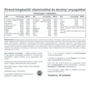 Vitaking Mega-1 Multivitamin - 30db - Image 2