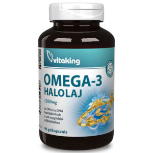 Vitaking Omega-3 1200mg halolaj kapszula - 90db