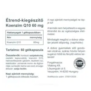 Vitaking Q10 koenzim 60mg kapszula - 60db - Image 2
