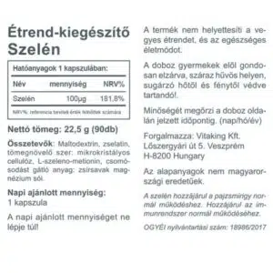 Vitaking Selenium (Szelén) kapszula - 90db - Image 2 Vitaking Selenium (Szelén) kapszula - 90db - Image 2