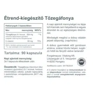 Vitaking Tőzegáfonya kapszula - 90db - Image 2 Vitaking Tőzegáfonya kapszula - 90db - Image 2