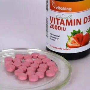 Vitaking D3-vitamin 2000NE epres ízű rágótabletta - 210 db Vitaking D3-vitamin 2000NE epres ízű rágótabletta - 210 db