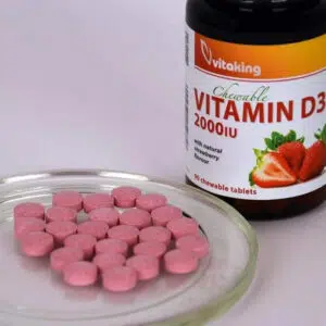 Vitaking D3-vitamin 2000NE epres ízű rágótabletta - 90 db Vitaking D3-vitamin 2000NE epres ízű rágótabletta - 90 db