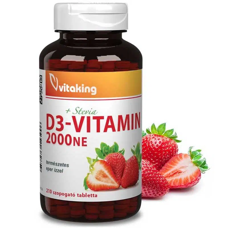 Vitaking D3-vitamin 2000NE szopogató tabletta - 210db Vitaking D3-vitamin 2000NE szopogató tabletta - 210db