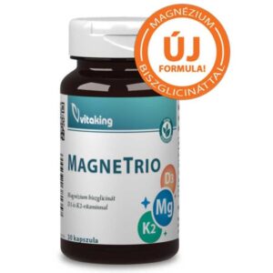 Vitaking MagneTrio Mg + K2 + D3-vitamin kapszula - 30db