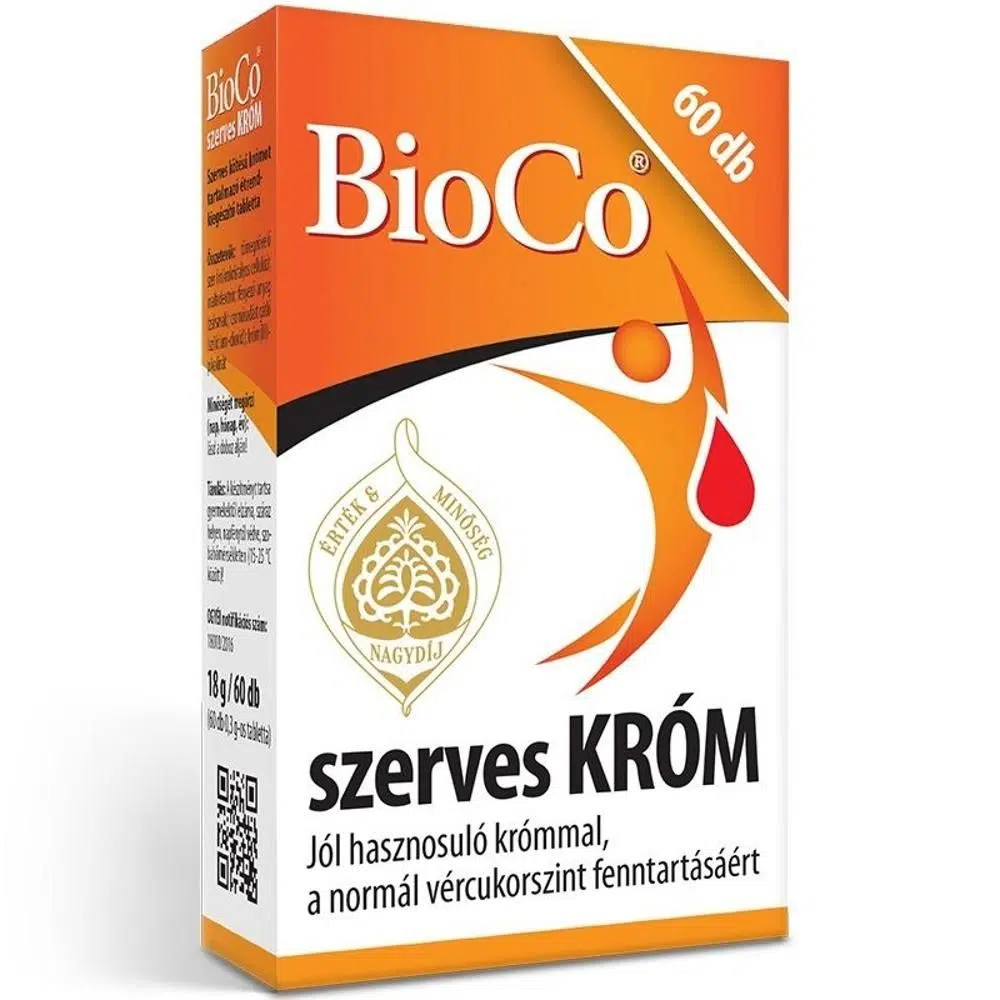 BioCo szerves KRÓM tabletta - 60db BioCo szerves KRÓM tabletta - 60db