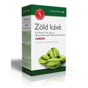 Interherb napi 1 zöld kávé extraktum 300mg + króm - 30db