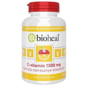 Bioheal C-vitamin 1000mg acerola cseresznye kivonattal filmtabletta - 70db