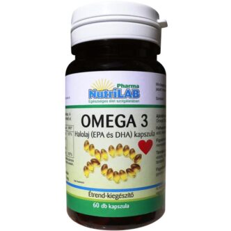Nutrilab Omega-3 halolaj 500mg kapszula - 60db