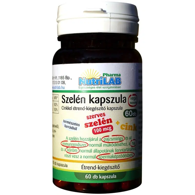 Nutrilab Szelén kapszula - 60db Nutrilab Szelén kapszula - 60db
