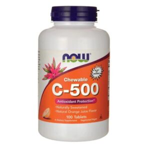Now C-500 narancs ízű rágótabletta - 100db