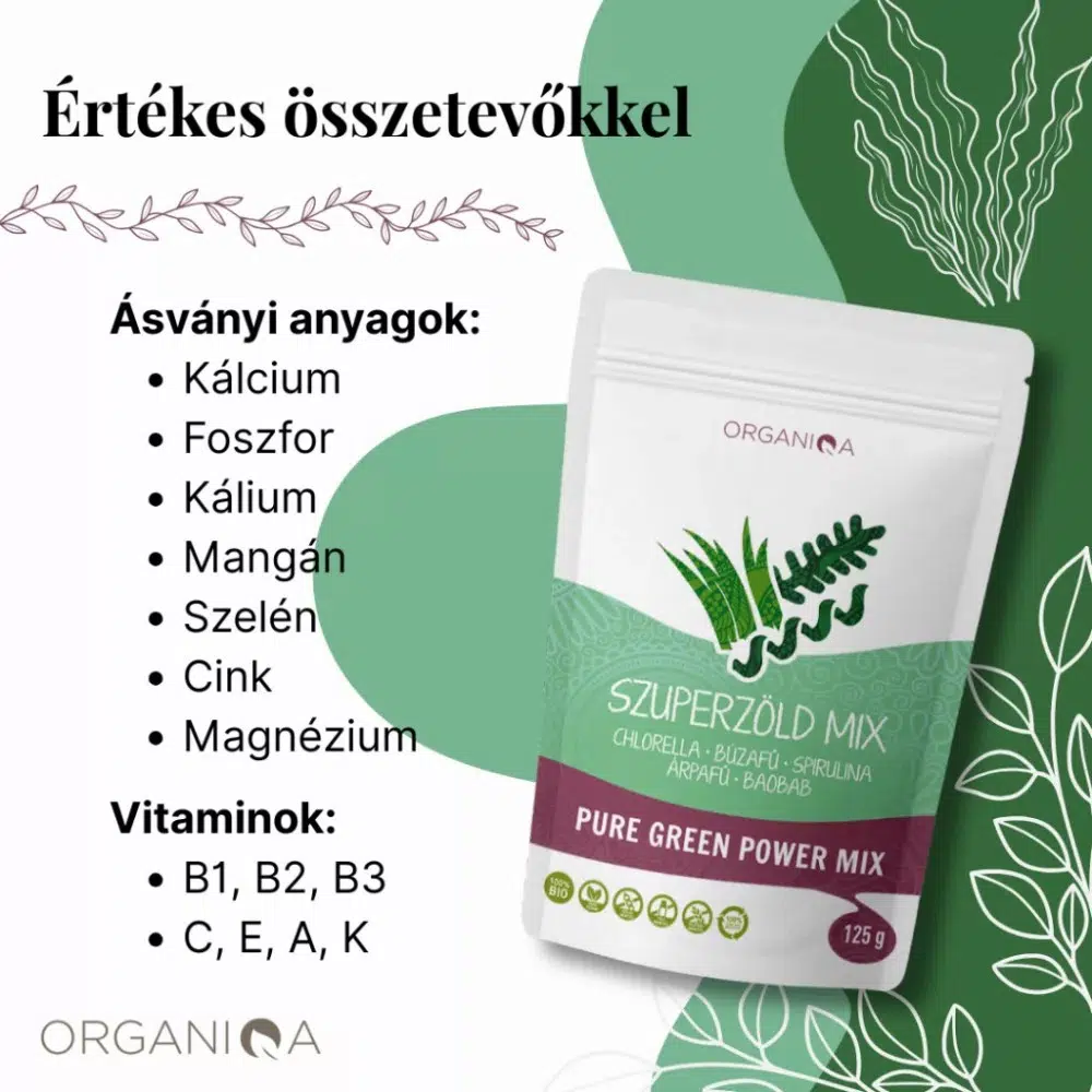 Organiqa Bio Pure green power - 125g - Image 4 Organiqa Bio Pure green power - 125g - Image 4