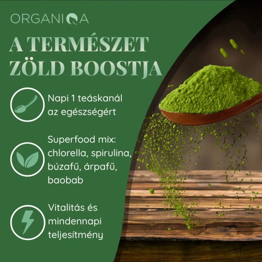Organiqa Bio Pure green power - 125g - Image 2 Organiqa Bio Pure green power - 125g - Image 2