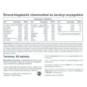 Vitaking 9 Hónap Multivitamin tabletta - 60db - Image 2 Vitaking 9 Hónap Multivitamin tabletta - 60db - Image 2
