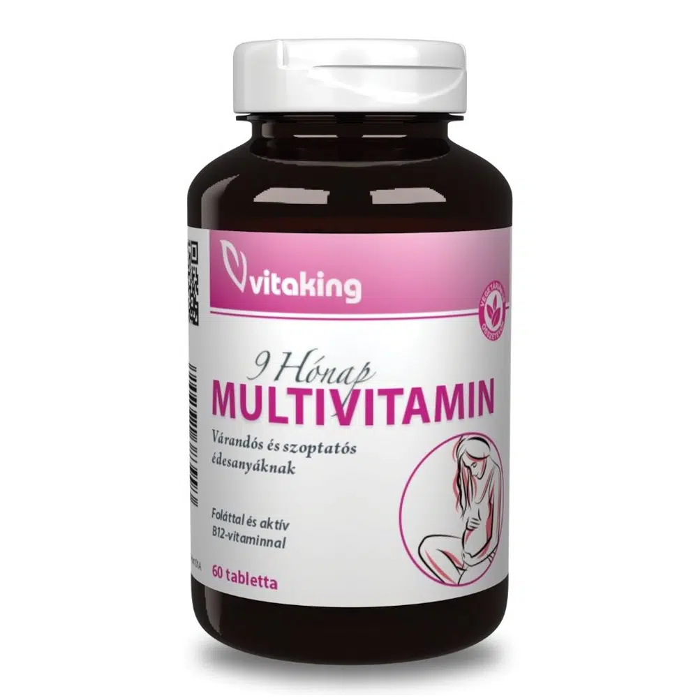 Vitaking 9 Hónap Multivitamin tabletta - 60db Vitaking 9 Hónap Multivitamin tabletta - 60db