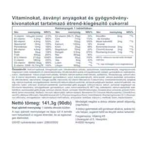 Vitaking Daily One Multivitamin tabletta - 90db - Image 2 Vitaking Daily One Multivitamin tabletta - 90db - Image 2