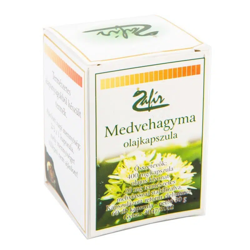Zafir Medvehagyma olajkapszula - 60db Zafir Medvehagyma olajkapszula - 60db