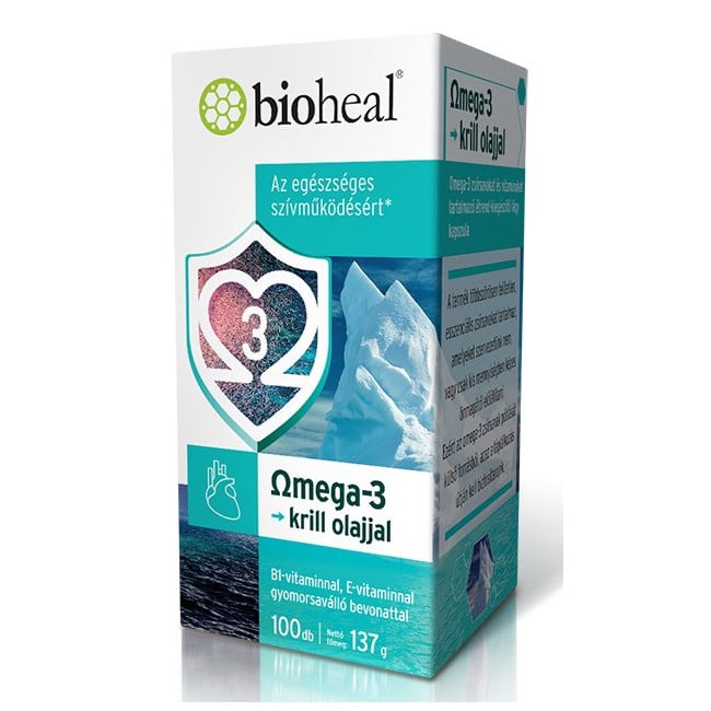 Bioheal Omega-3 Krill olajjal lágyzselatin kapszula - 100db