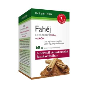 Interherb Napi 1 fahéj extraktum 200mg + króm kapszula - 60db