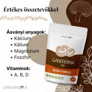 Organiqa Bio Reishi-Ganoderma por - 125g - Image 2 Organiqa Bio Reishi-Ganoderma por - 125g - Image 2