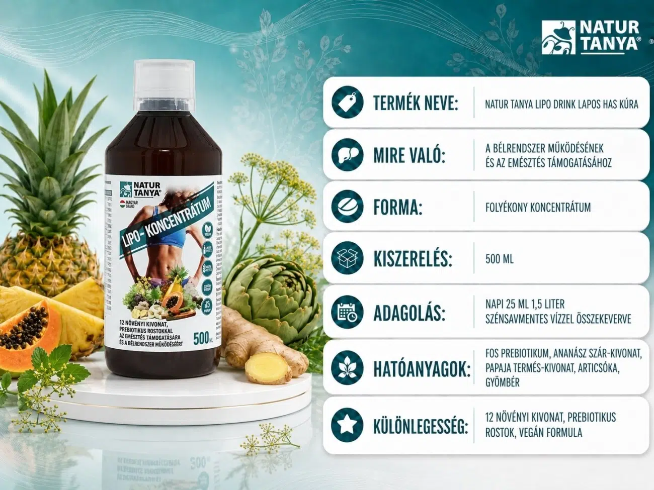 Natur Tanya Lipo Drink Lapos Has kúra - 500ml