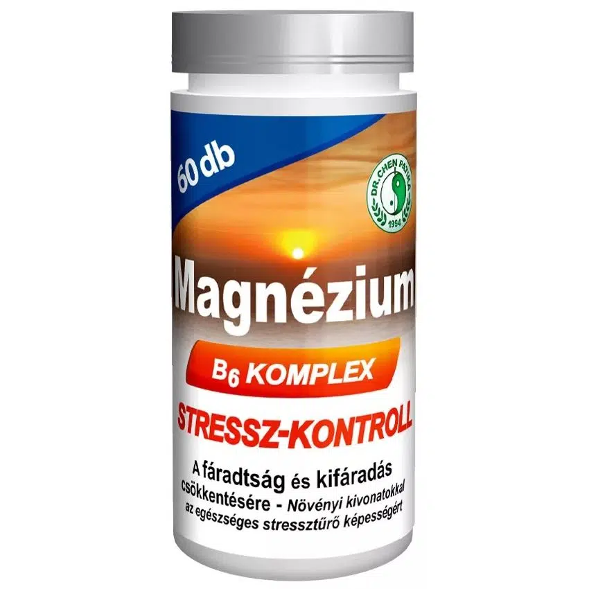 Dr. Chen Magnézium B6 Stressz kontroll tabletta - 60db Dr. Chen Magnézium B6 Stressz kontroll tabletta - 60db