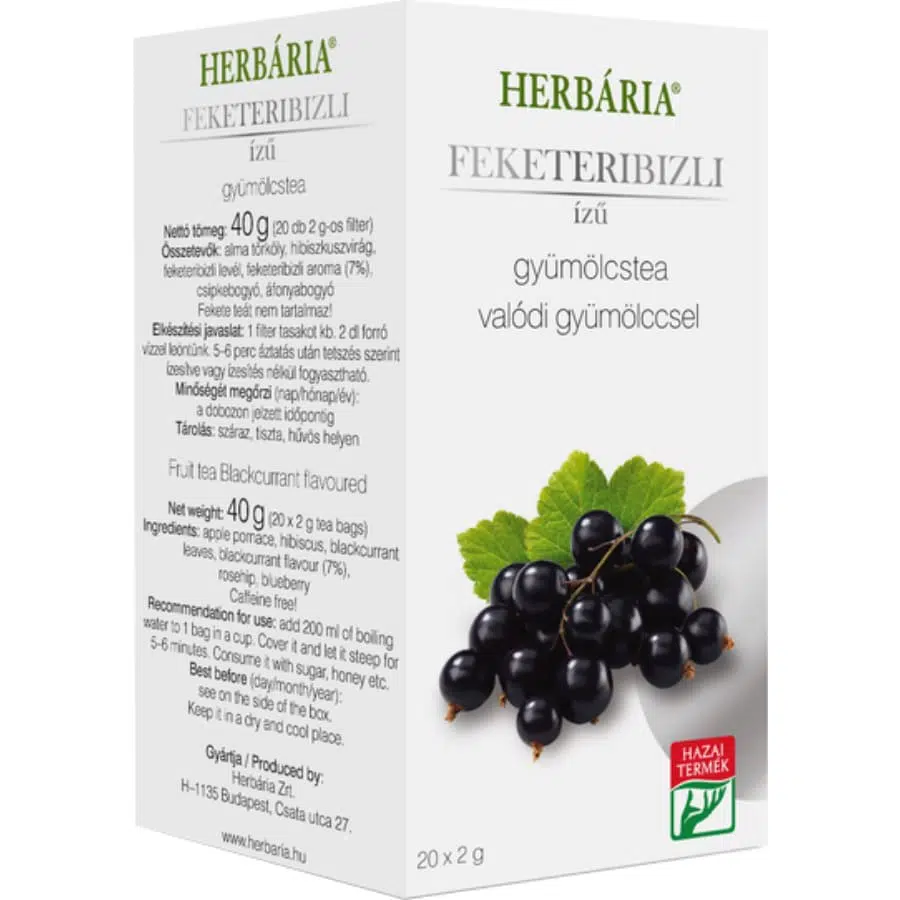 Herbária gyümölcstea feketeribizli Herbária gyümölcstea feketeribizli