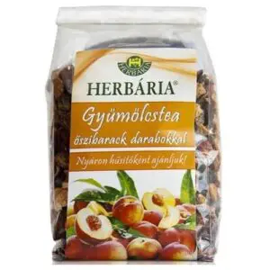 Herbária őszibarack darabokkal gyümölcstea