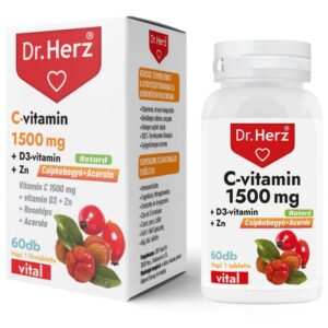 Dr. Herz C-vitamin 1500mg + D3+Cink RETARD filmtabletta – 60db