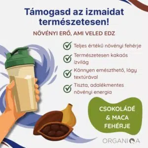 Organiqa 100% bio csokoládé-maca vegán fehérje mix - 200g - Image 4 Organiqa 100% bio csokoládé-maca vegán fehérje mix - 200g - Image 4