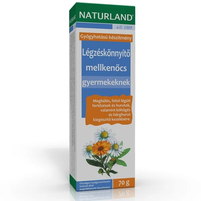 Naturland légzéskönnyítő mellkenőcs gyermekenek - 70 g Naturland légzéskönnyítő mellkenőcs gyermekenek - 70 g