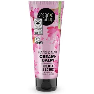 Organic Shop Kéz- és körömápoló balzsam bio cseresznye és lótusz kivonattal - 75ml