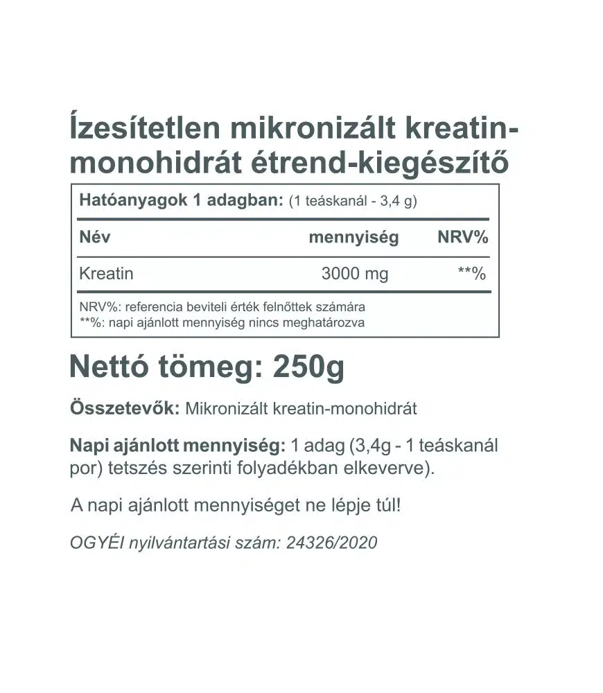Vitaking Creatine por - 255g - Image 2 Vitaking Creatine por - 255g - Image 2