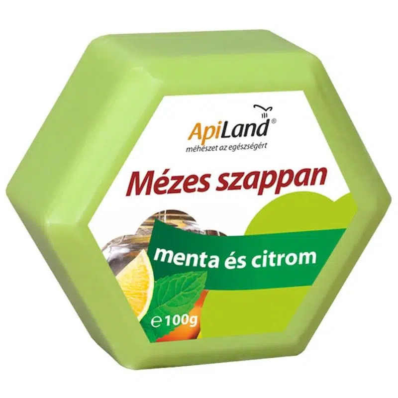 Apiland mézes, mentás, citromos szappan - 100g Apiland mézes, mentás, citromos szappan - 100g