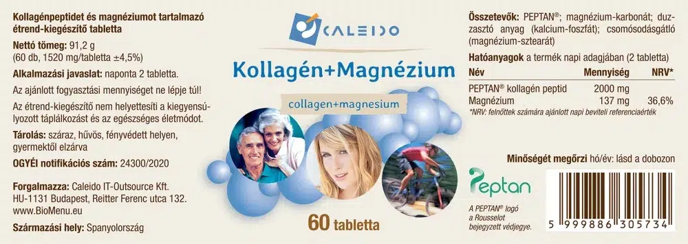 Caleido Kollagén+Magnézium tabletta - 60db - Image 2 Caleido Kollagén+Magnézium tabletta - 60db - Image 2