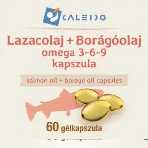 Caleido Lazacolaj + Borágóolaj Omega 3-6-9 gélkapszula - 60db - Image 2 Caleido Lazacolaj + Borágóolaj Omega 3-6-9 gélkapszula - 60db - Image 2