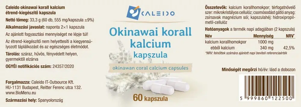 Caleido OKINAWAI Korall Kalcium kapszula - 60db - Image 2 Caleido OKINAWAI Korall Kalcium kapszula - 60db - Image 2