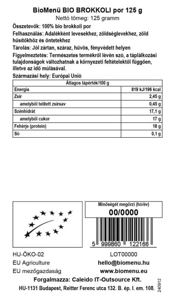 Biomenü Bio Brokkoli por - 125g - Image 2 Biomenü Bio Brokkoli por - 125g - Image 2