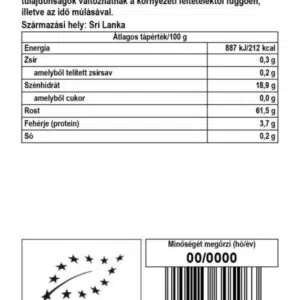Biomenü Bio őrölt ceyloni fahéj - 250g - Image 2 Biomenü Bio őrölt ceyloni fahéj - 250g - Image 2